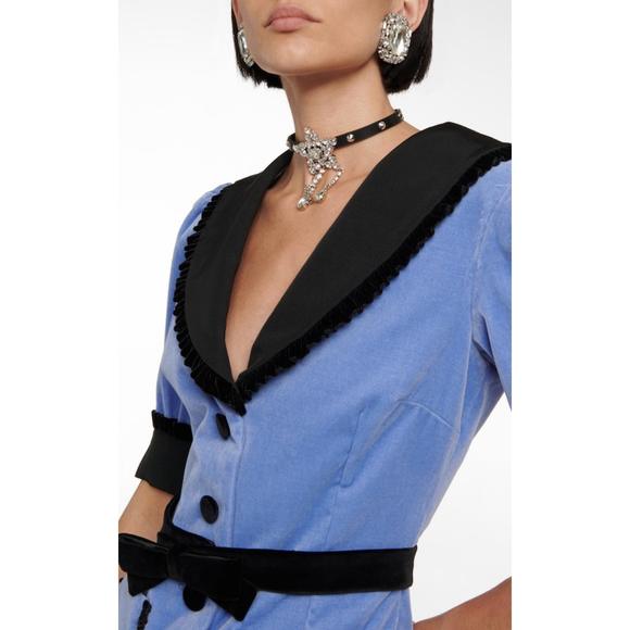 Alessandra Rich - Fitted Velvet Dress - IT 42 - Picture 5 of 7